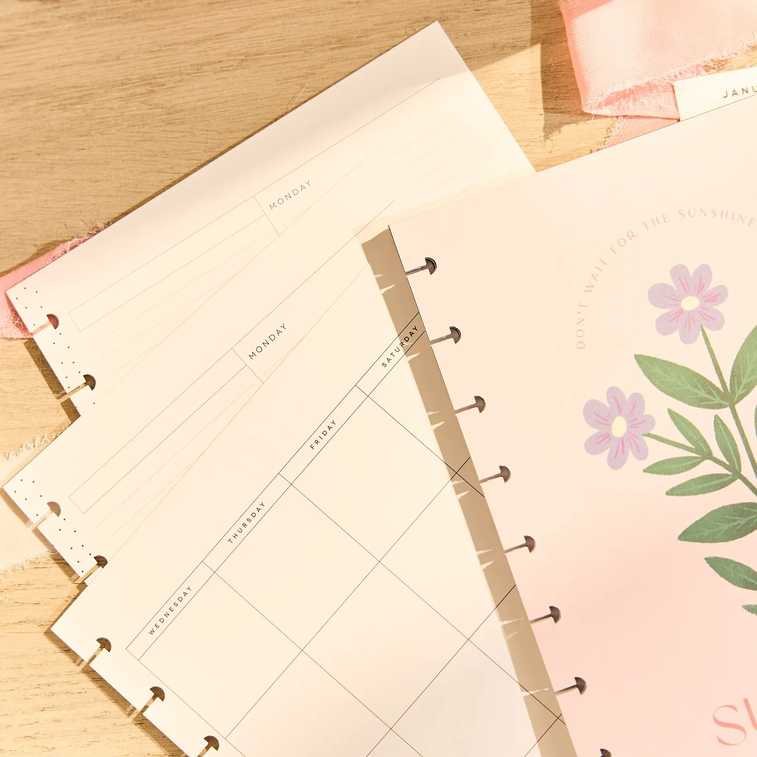 Happy Planner Spring Tapestry extension Classic florale