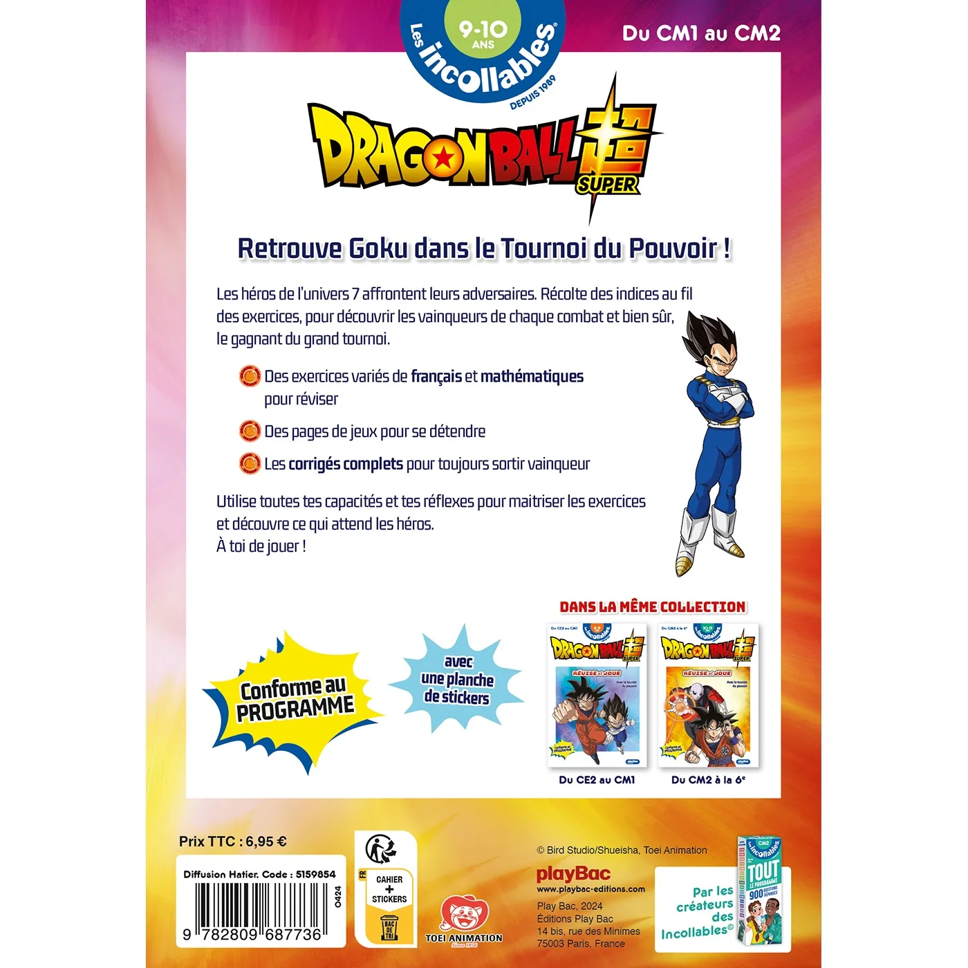 Frigobloc Dragon Ball Super cahier vacances CM1-CM2 9-10 ans