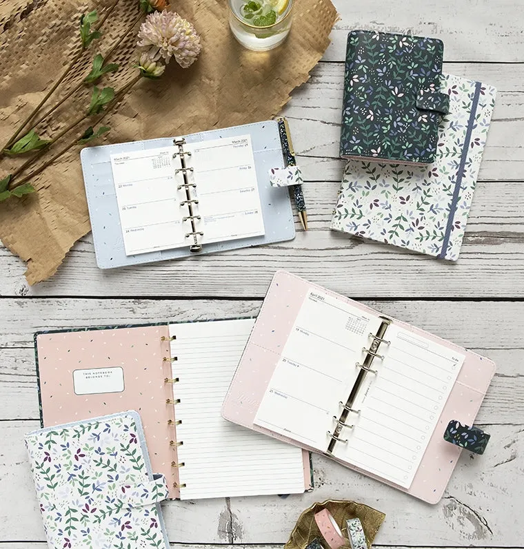Filofax Garden Notebook A5 carnet Dusk rechargeable doré