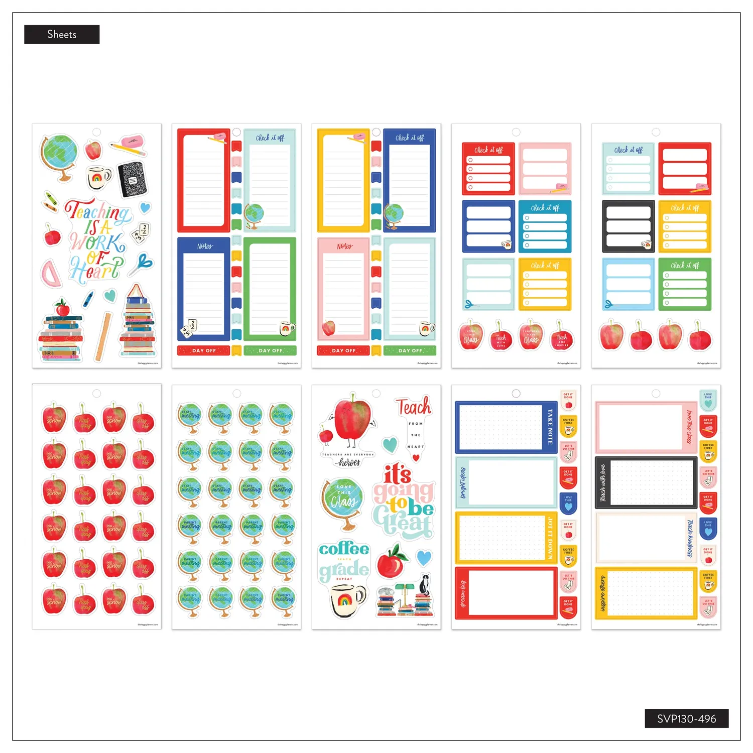 Me & my big ideas Bright Lessons Value Pack stickers Big enseignant