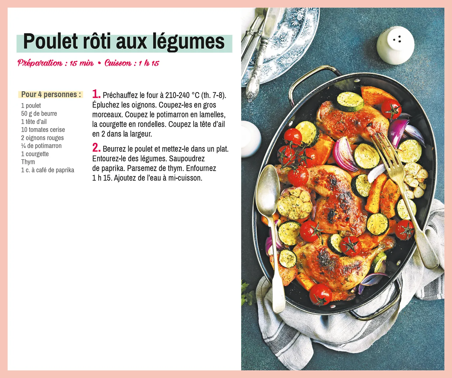 Mini Frigobloc Hebdomadaire 2025 Recettes calendrier aimanté