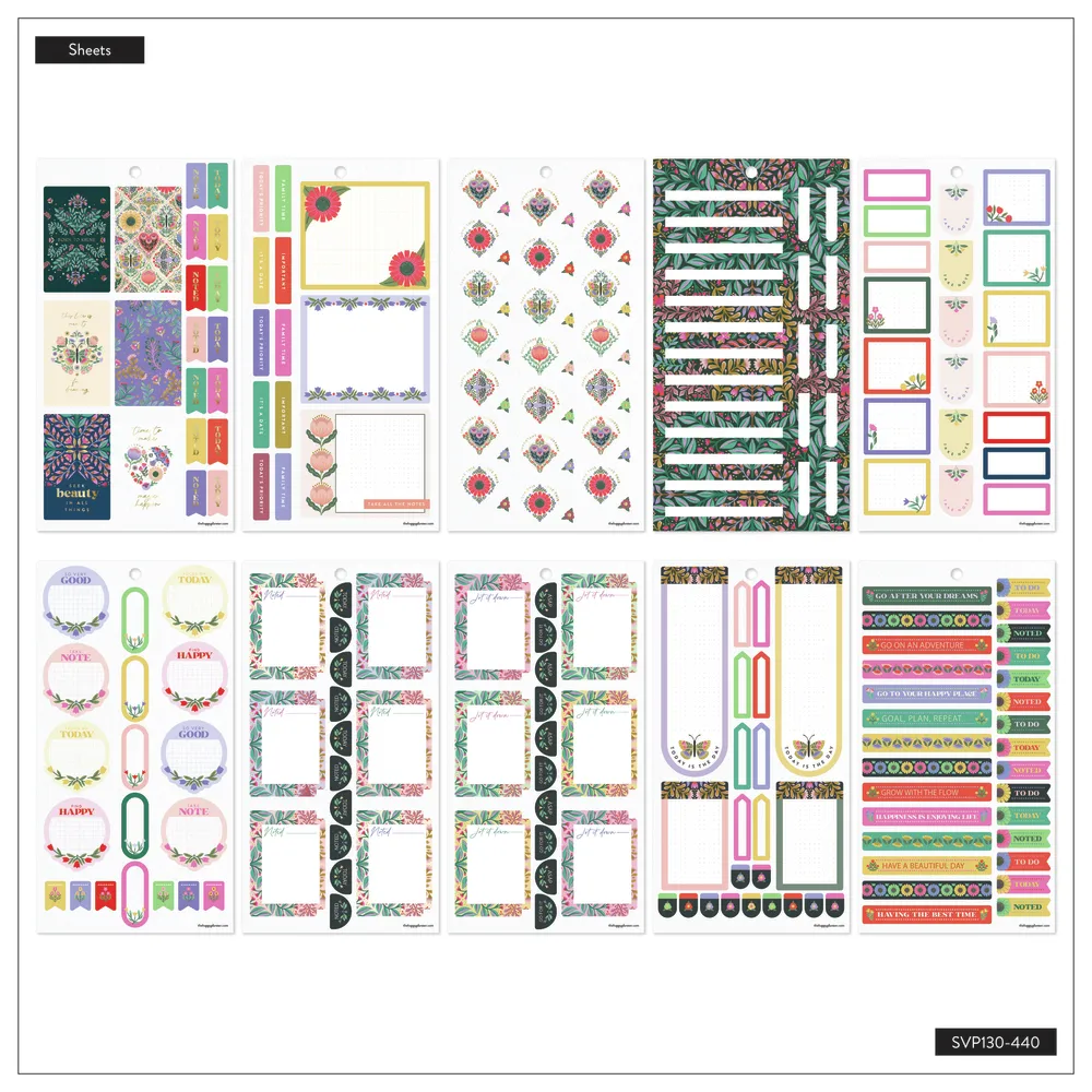 Me & My Big Ideas Folk & Flora carnet stickers 691