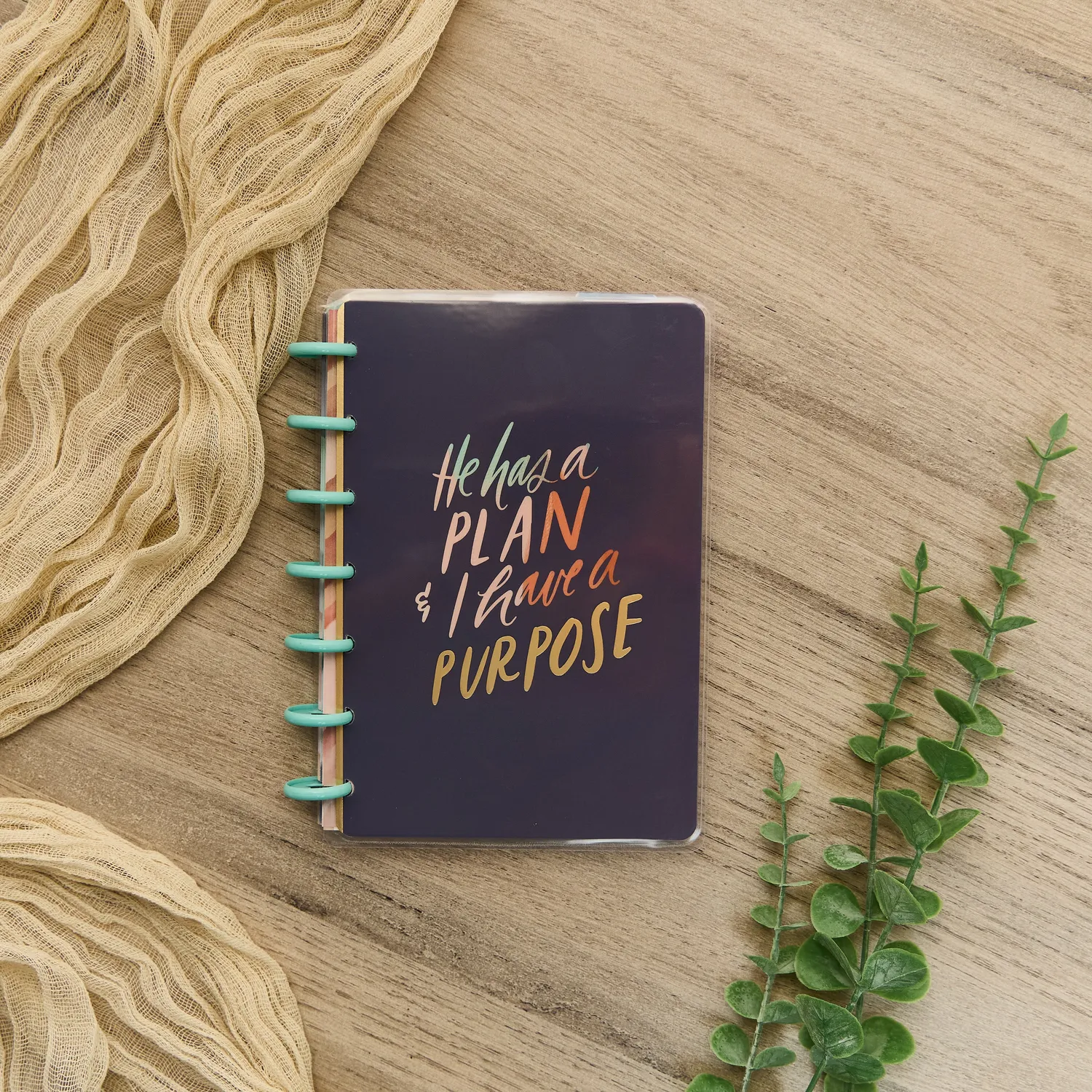 Happy Planner Watercolor Grace Faith mini carnet pointillé 60 feuilles