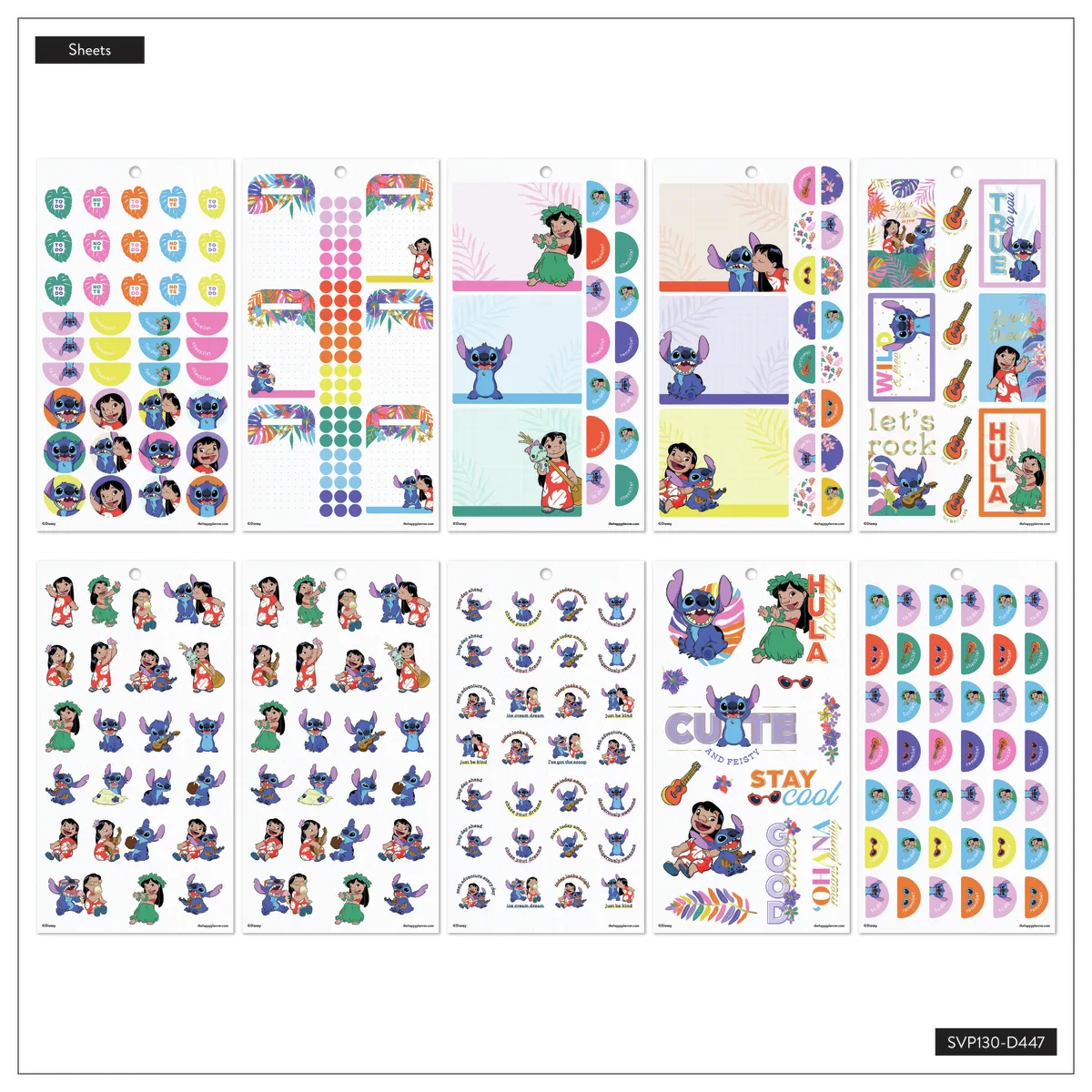 Happy Planner Disney Lilo & Stitch stickers Classic 656 pièces