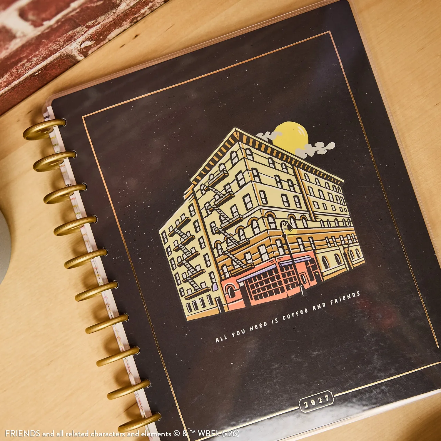 Happy Planner Friends agenda dashboard Big 12 mois 2027