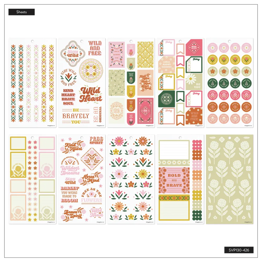 Happy Planner Western Wildflower stickers value pack 820