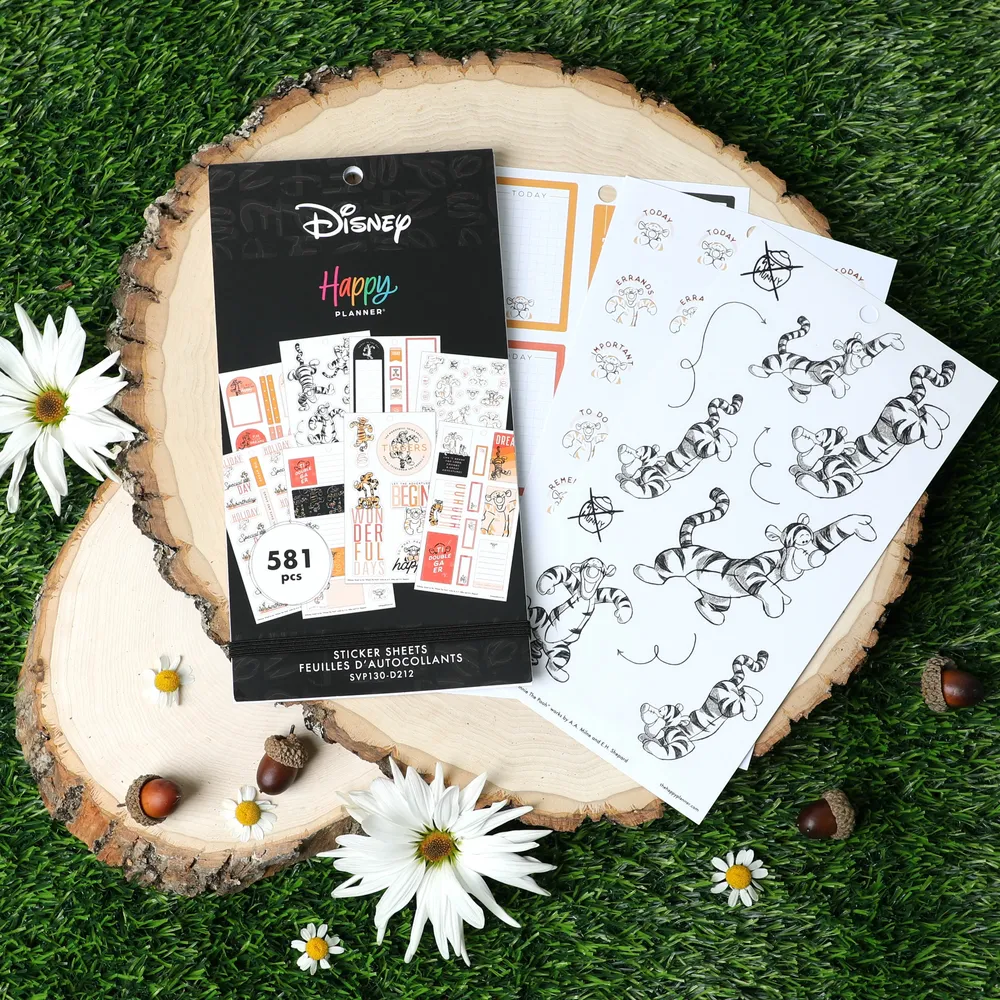 Happy Planner Winnie the Pooh autocollants 581 motifs Tigrou