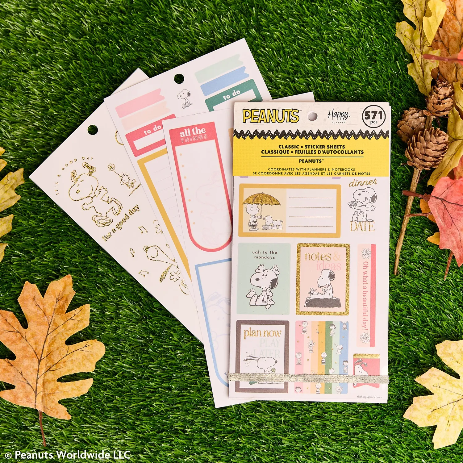 Happy Planner Peanuts lot stickers Value Pack Snoopy