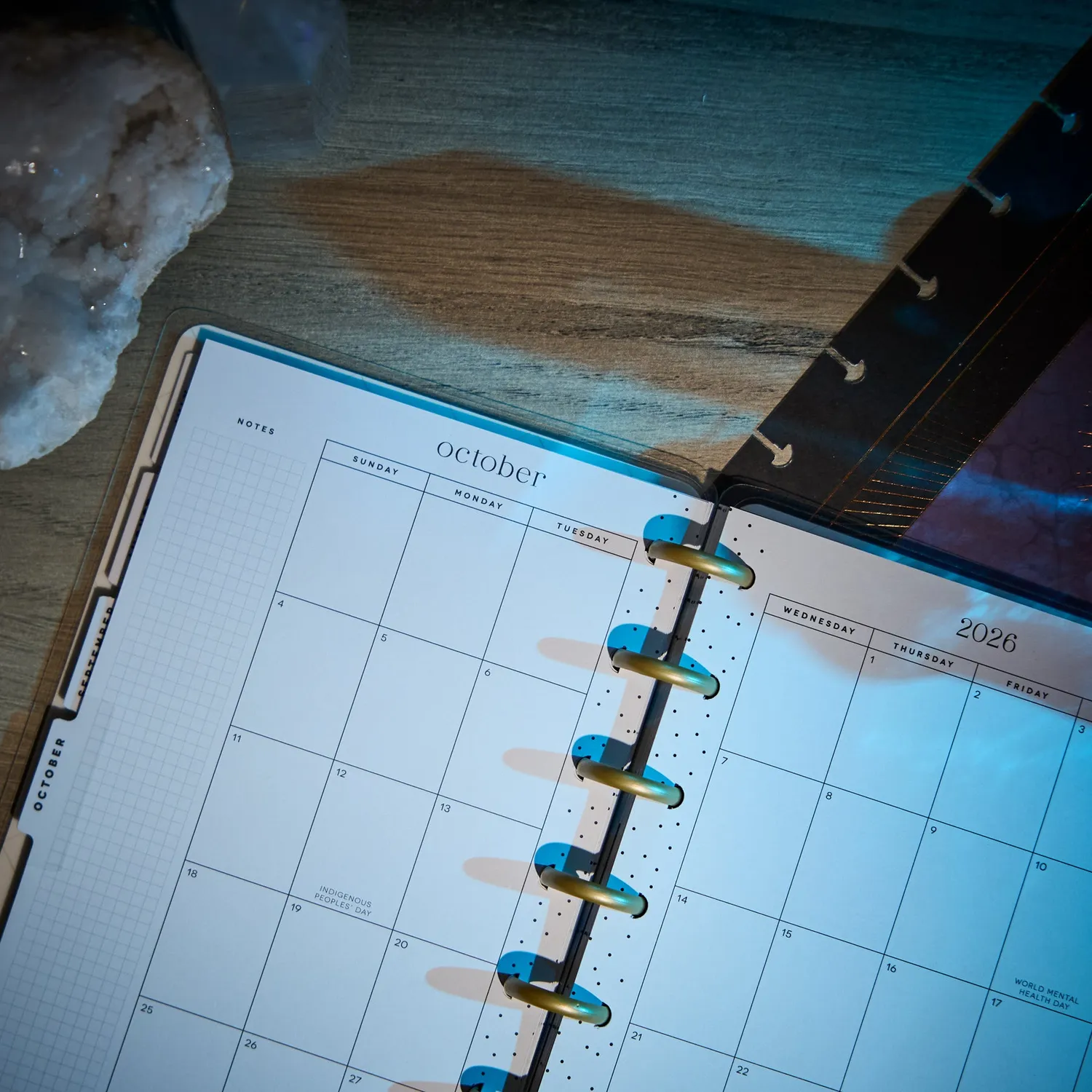 Happy Planner Eternal Stars planner mini dashboard 2026-2027