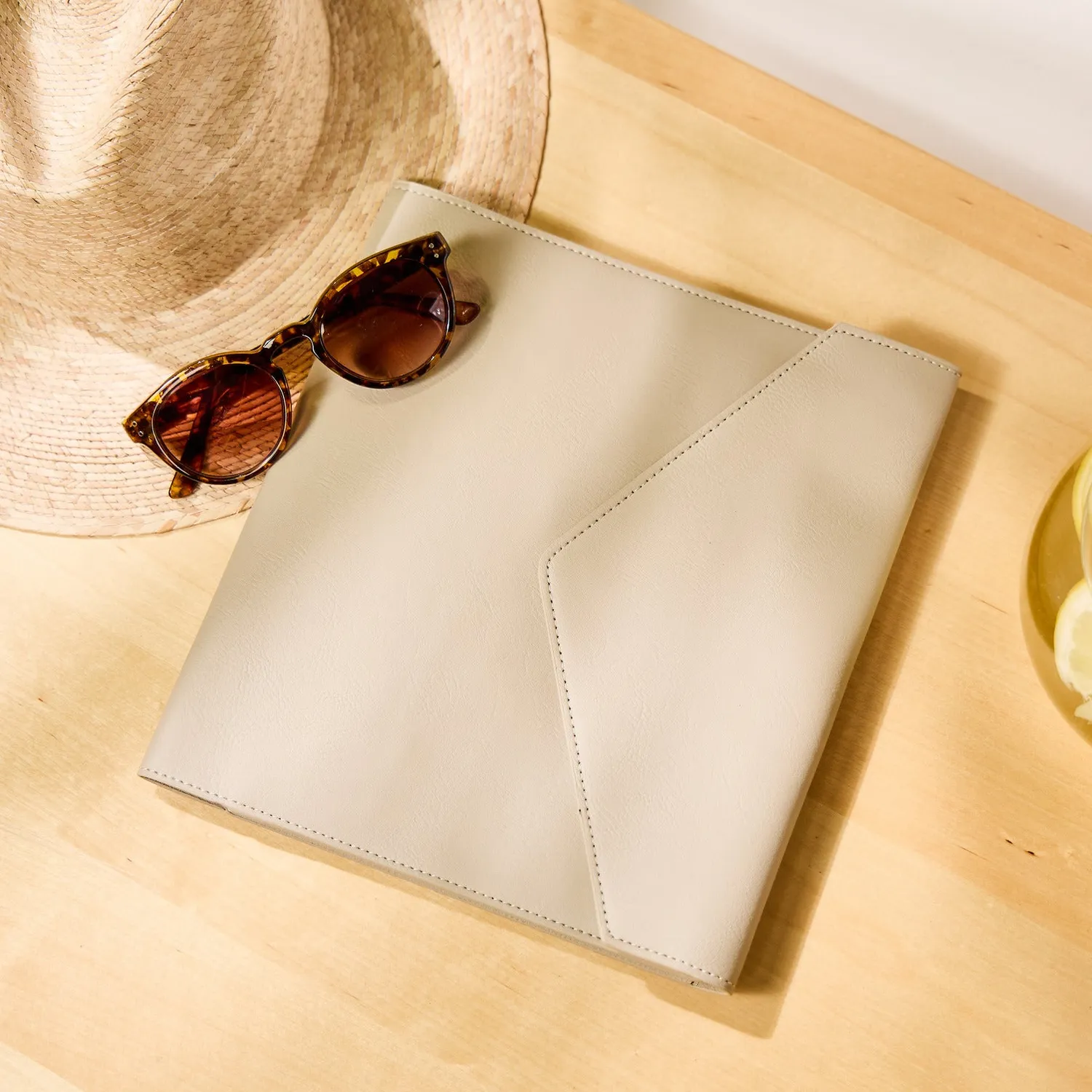 Happy Planner Deluxe Taupe housse agenda Classic simili cuir