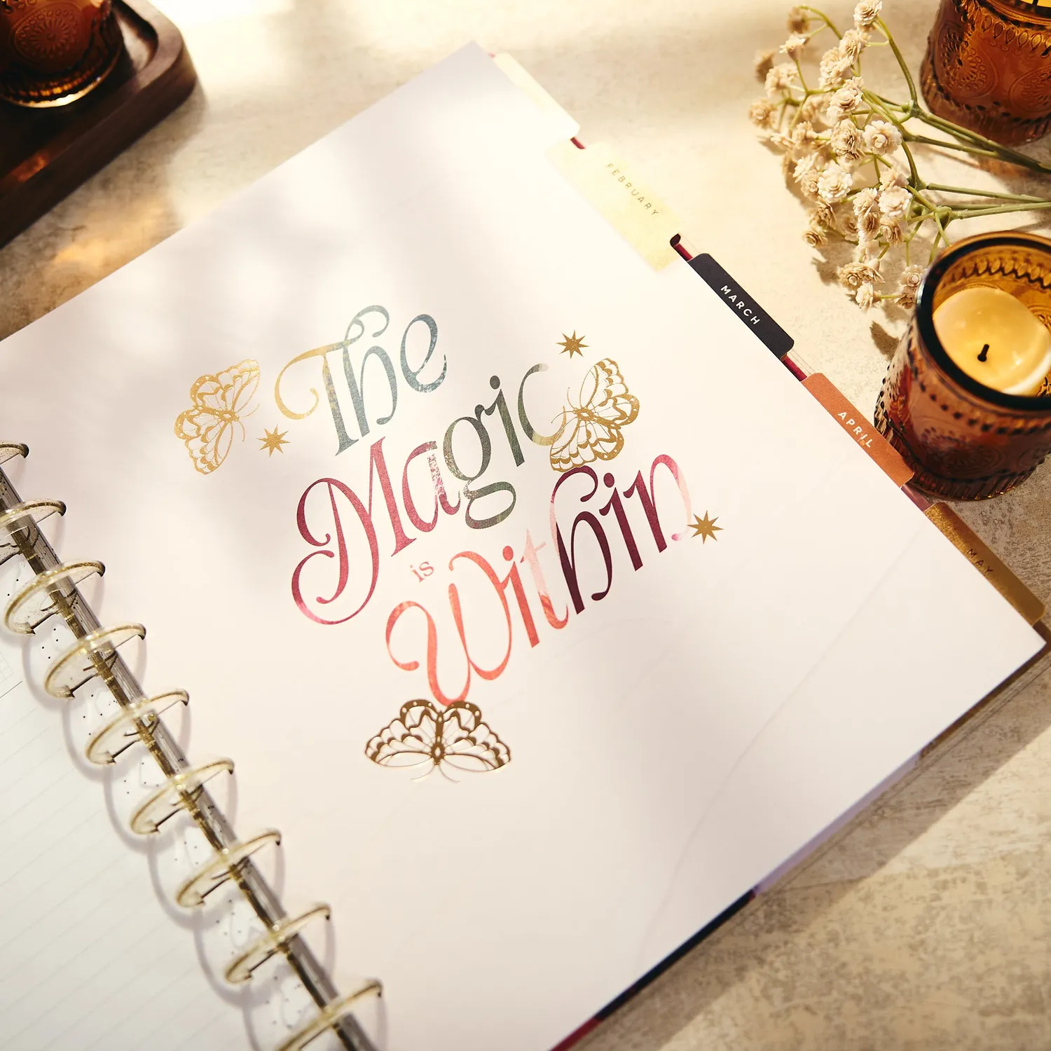 Happy Planner Abstract Autumn agenda 2027 Big horizontal