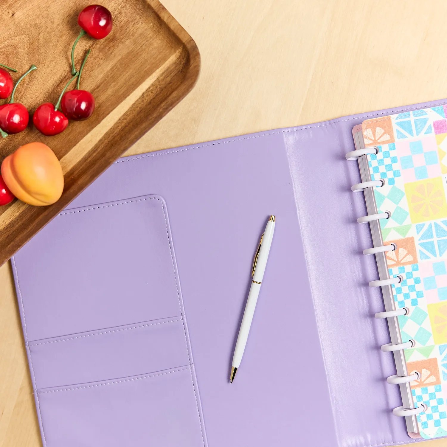 Happy Planner Tiny Florals folio deluxe agenda Classic brodé