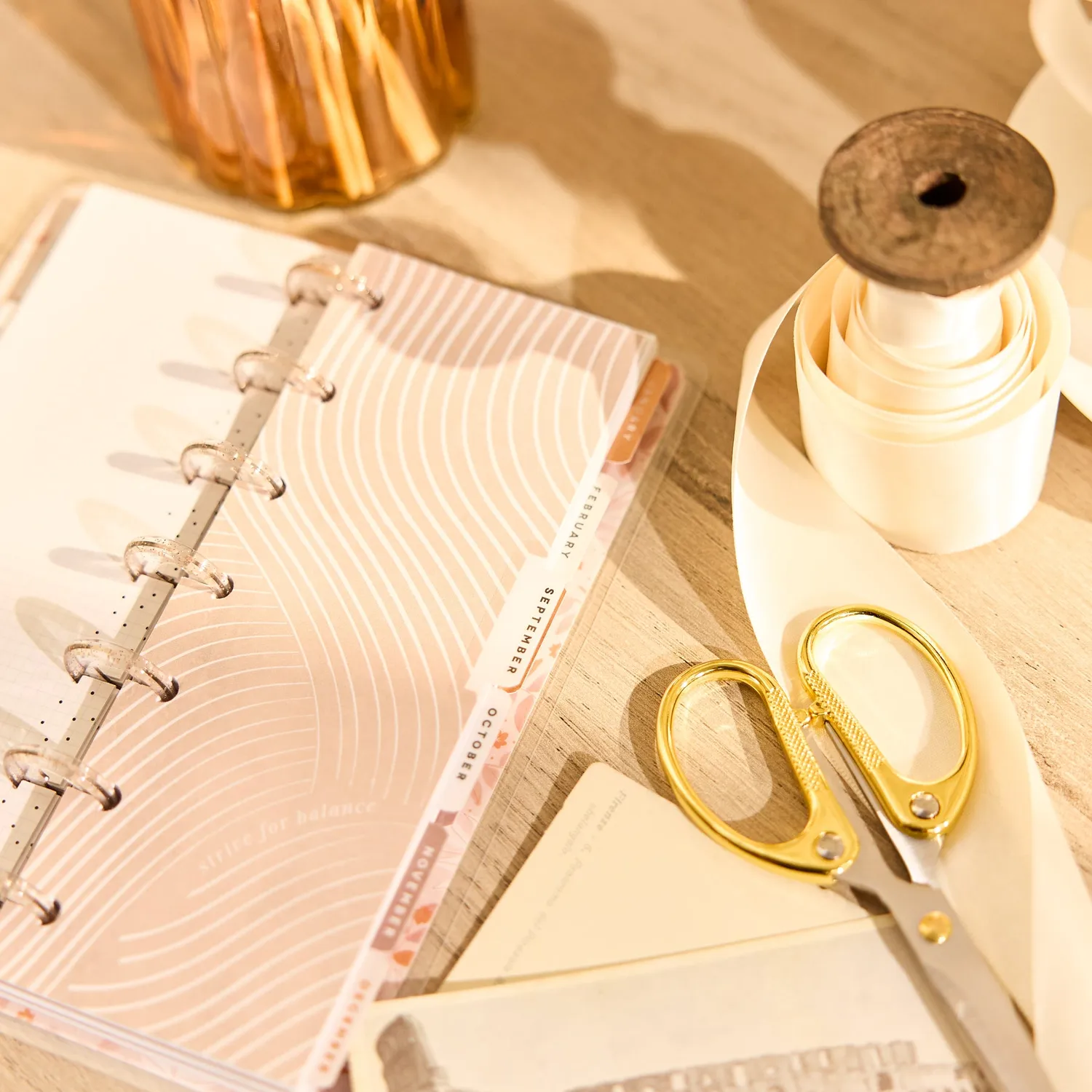 Happy Planner Dune Hues Skinny Mini agenda horizontal 12 mois