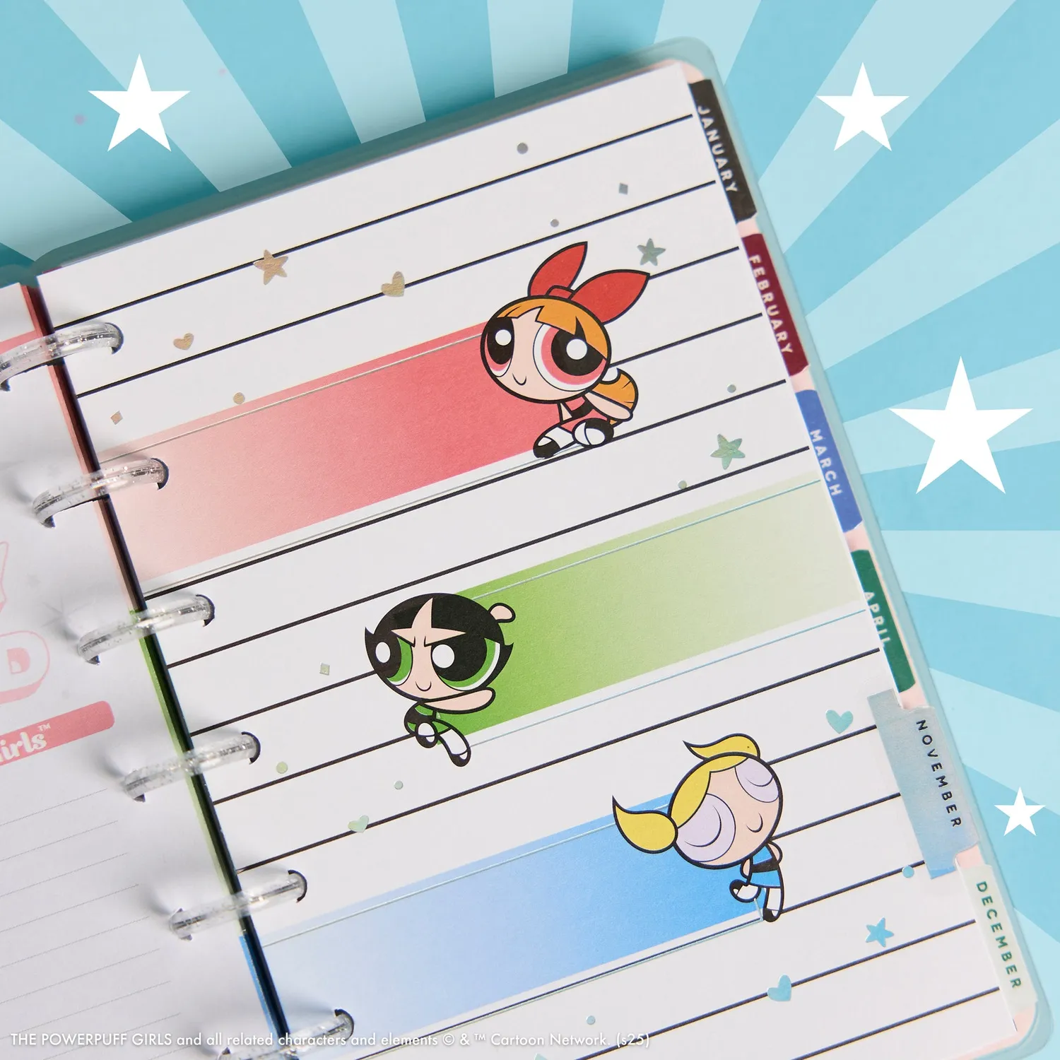 Happy Planner Powerpuff Girls agenda mini horizontal 2026-2027