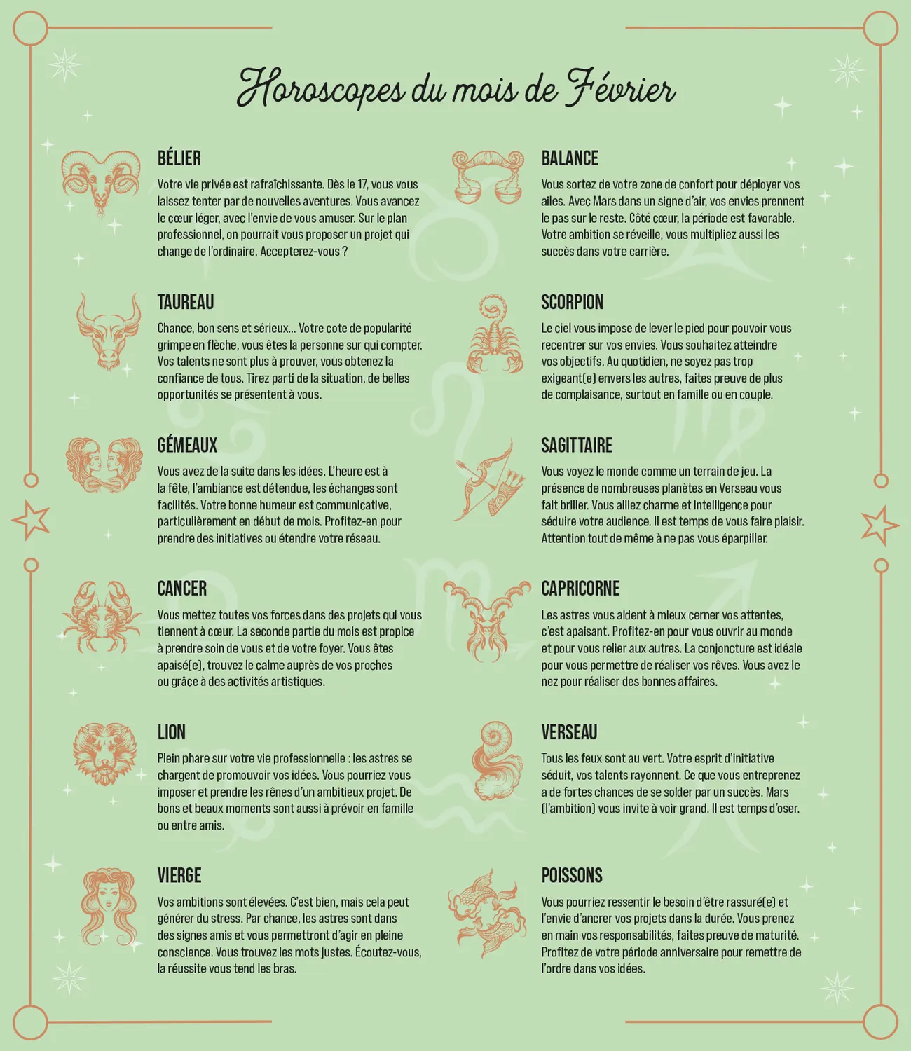 Frigobloc Mensuel 2024 Horoscope calendrier familial frigo