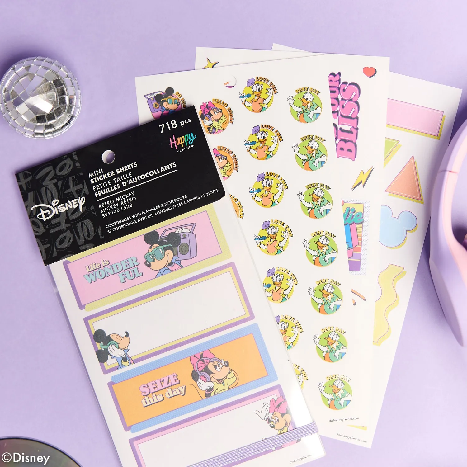 Me & my big ideas Disney Retro Mini stickers 30 planches