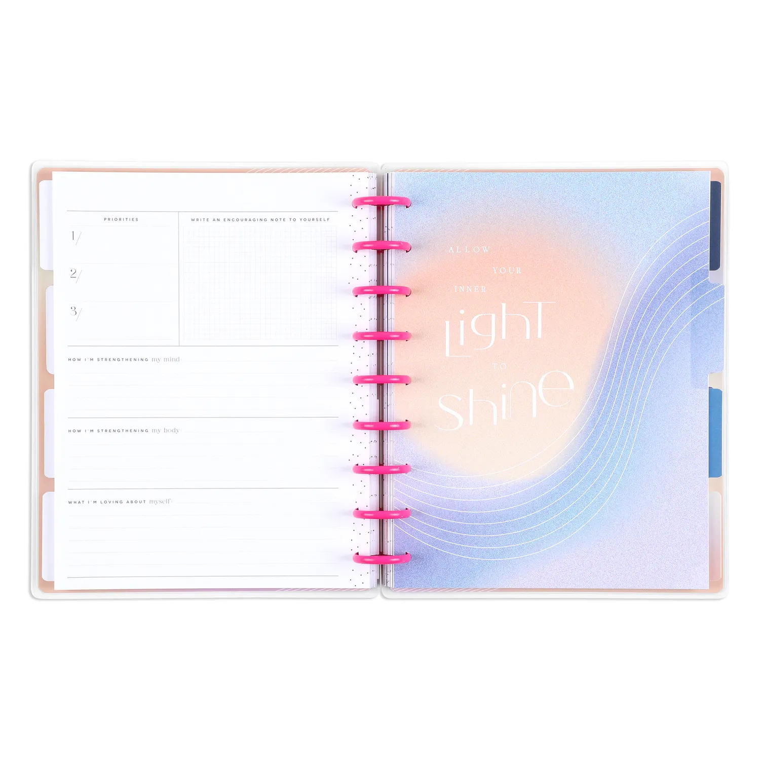 Happy Planner New Aura Classic agenda bien-être 12 mois
