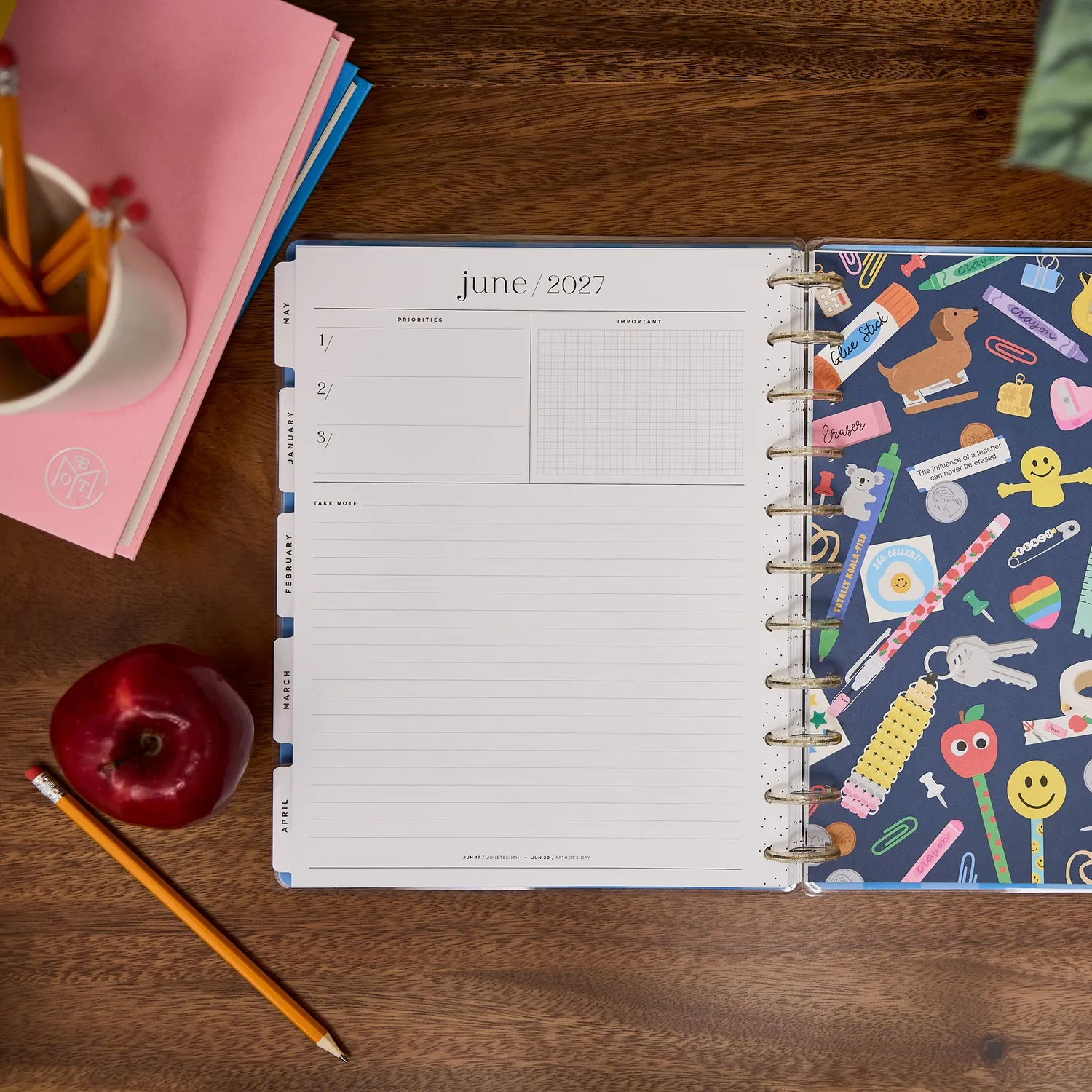 Happy Planner Live Love Teach Big agenda enseignant 2026-2027