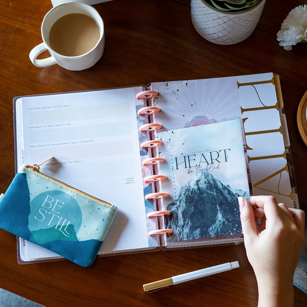 Happy Planner Be Still Faith Companion kit accessoires Classic foi