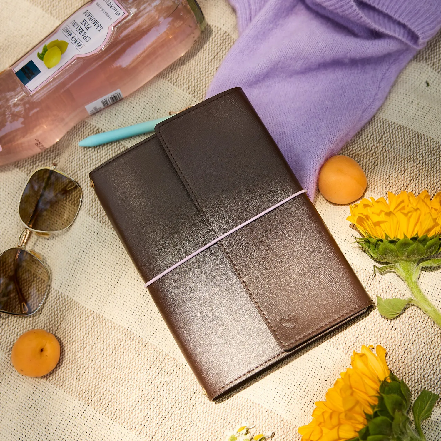 Happy Planner Espresso folio cuir vegan A5 non daté