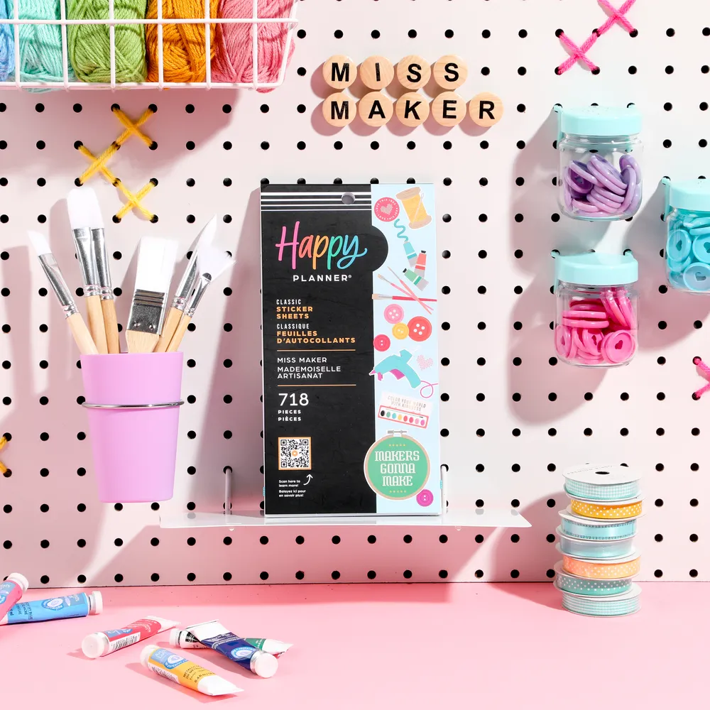 Happy Planner Miss Maker stickers agenda 30 planches 718 icons bricolage