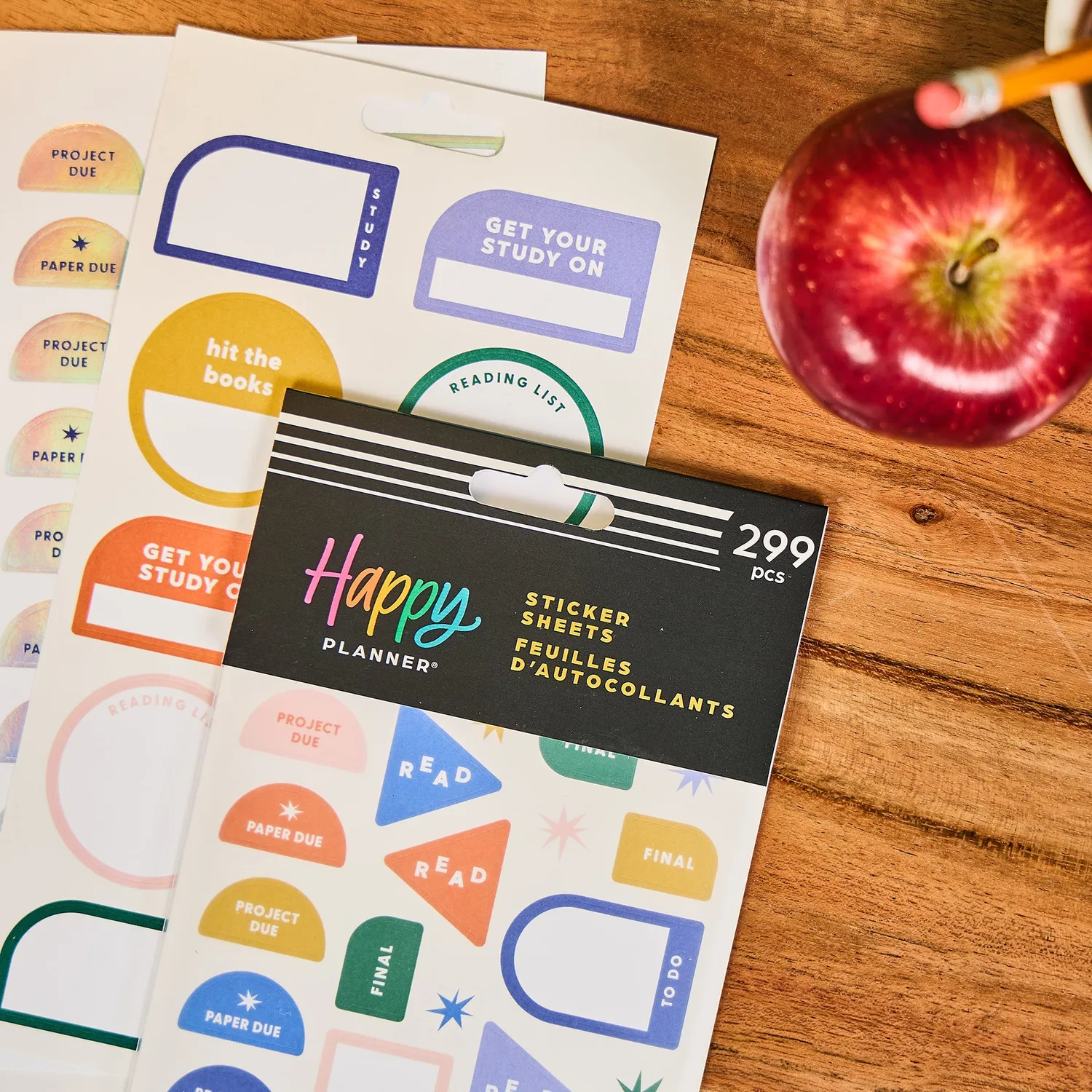 Happy Planner Stars & Smiles stickers élève 10 feuilles