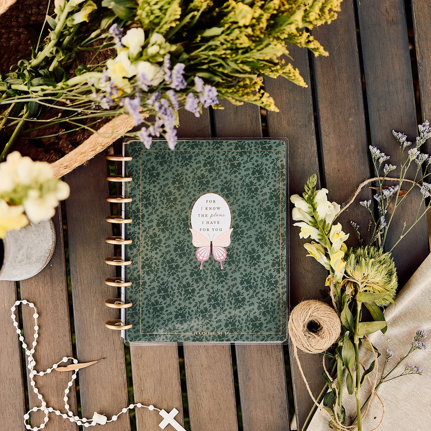 Happy Planner Wildflower Daydream planner foi classic 2027 12 mois