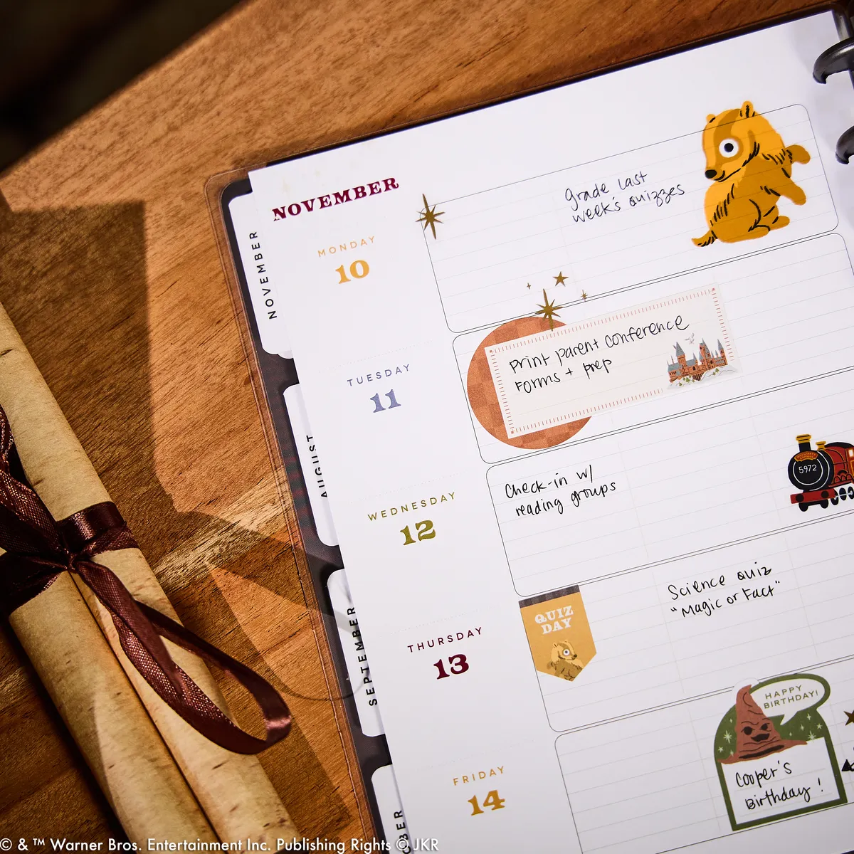 Happy Planner Harry Potter agenda enseignant classique 12 mois