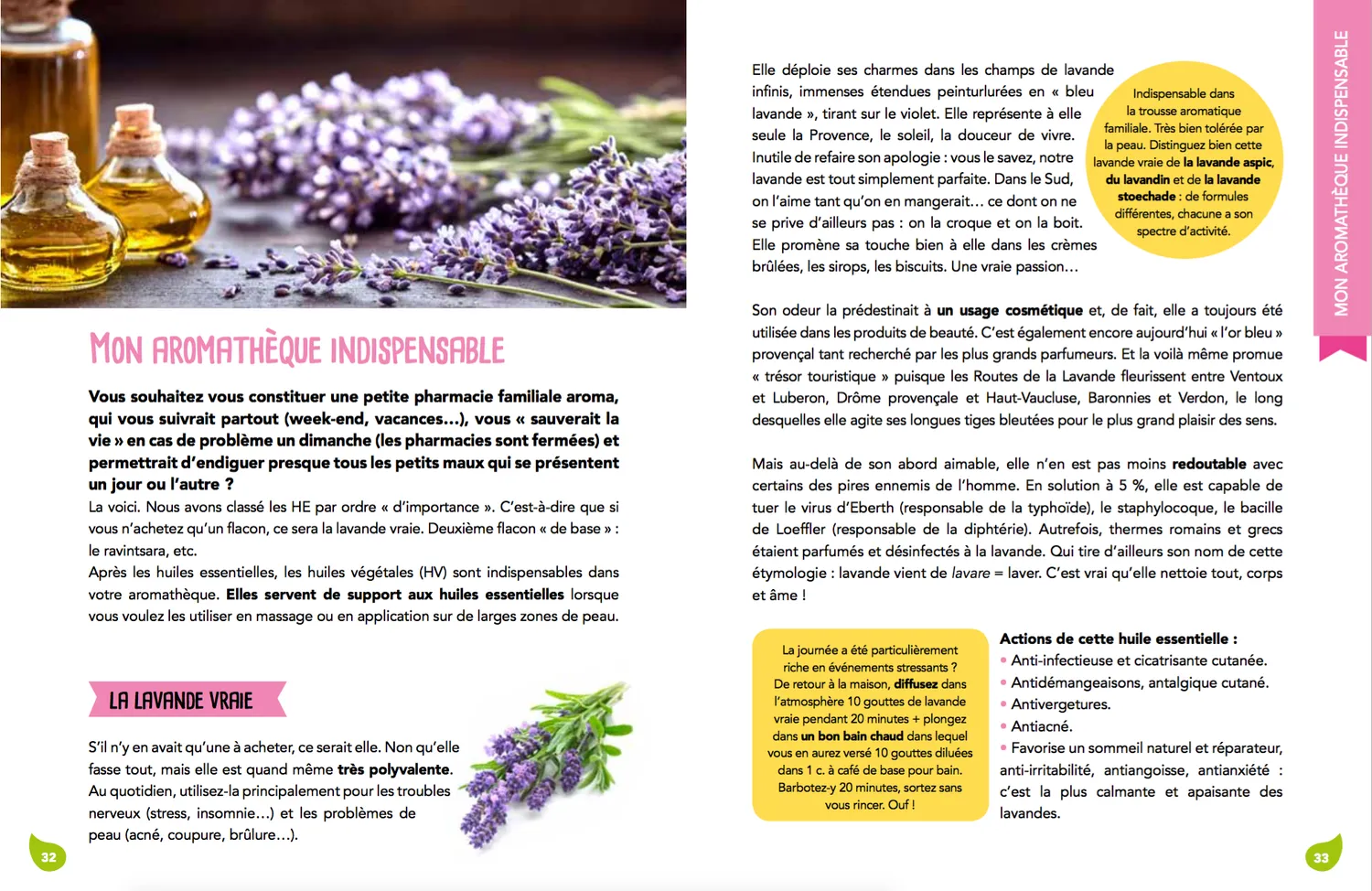 Frigobloc Comment j'utilise les huiles essentielles guide note+book