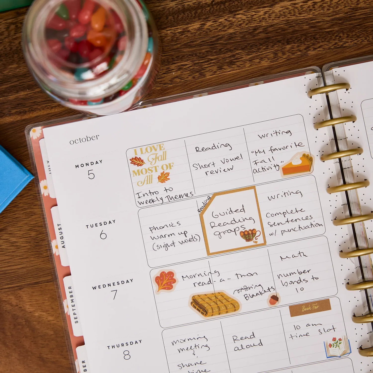 Happy Planner Seasonal Joy agenda enseignant 2026-2027 Big