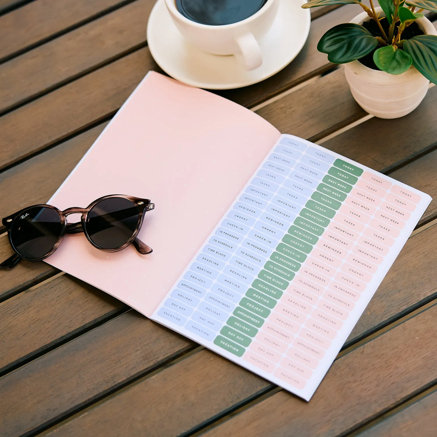 Happy Planner Pastels Folio Sticker Booklet A5 carnet autocollants pastel
