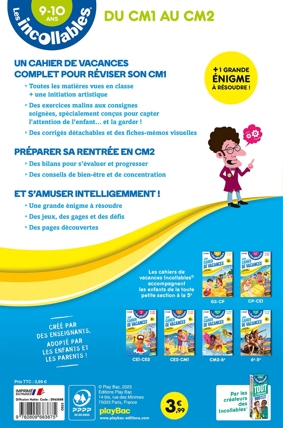 Frigobloc Les Incollables Cahier vacances 2026 CM1-CM2