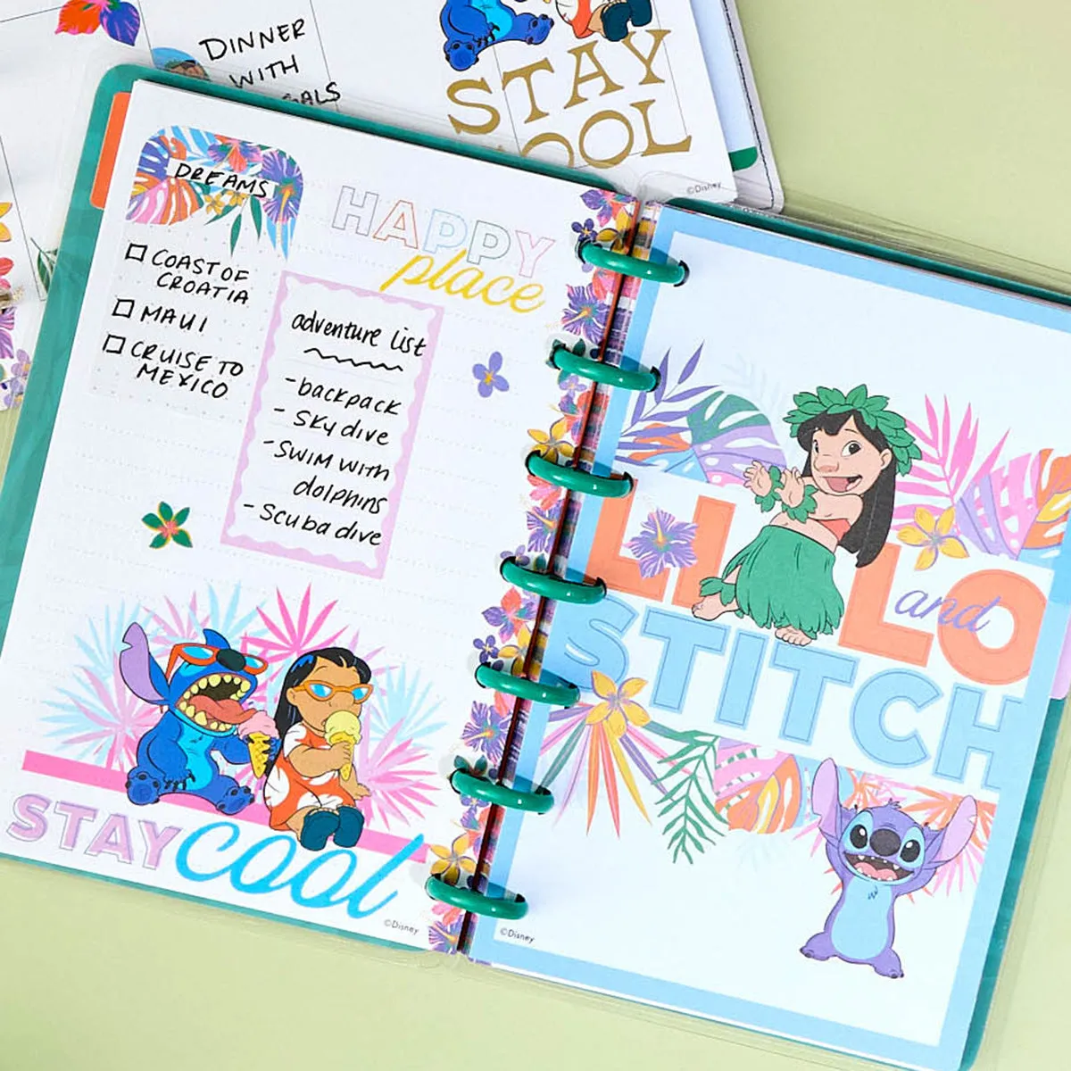 Happy Planner Disney Lilo & Stitch carnet Mini 60 feuilles ligné