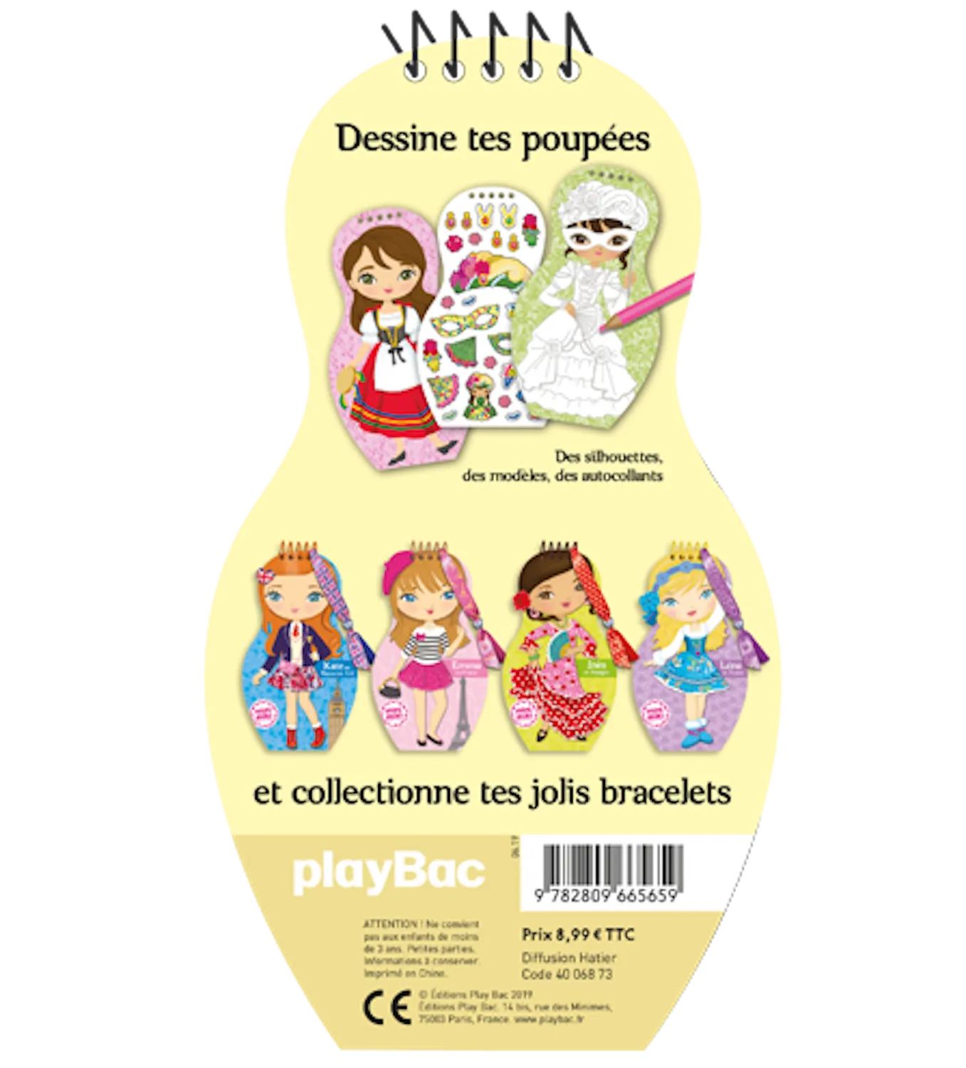 Frigobloc Minimiki Sofia en Italie carnet créatif stickers