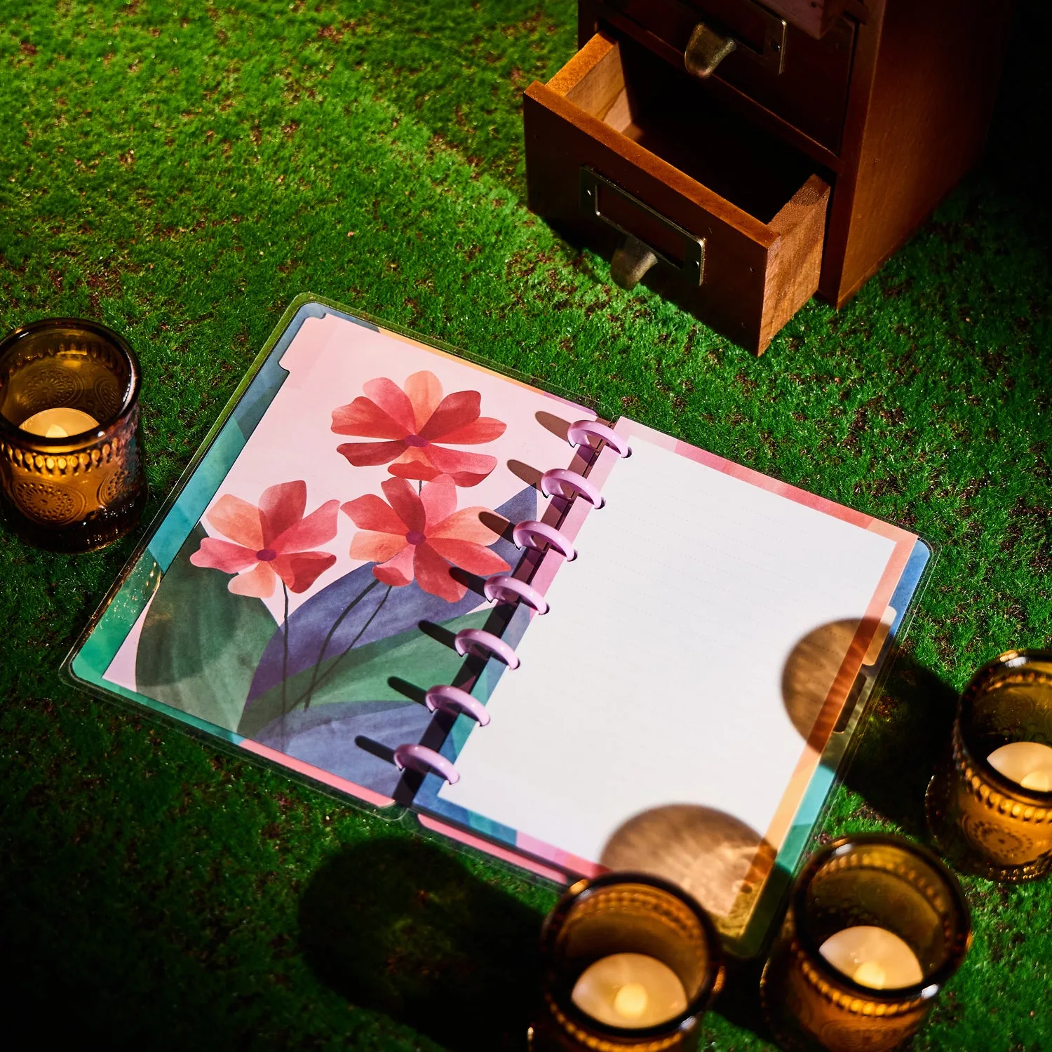 Happy Planner Floral Energy carnet mini pointillé 60 feuilles