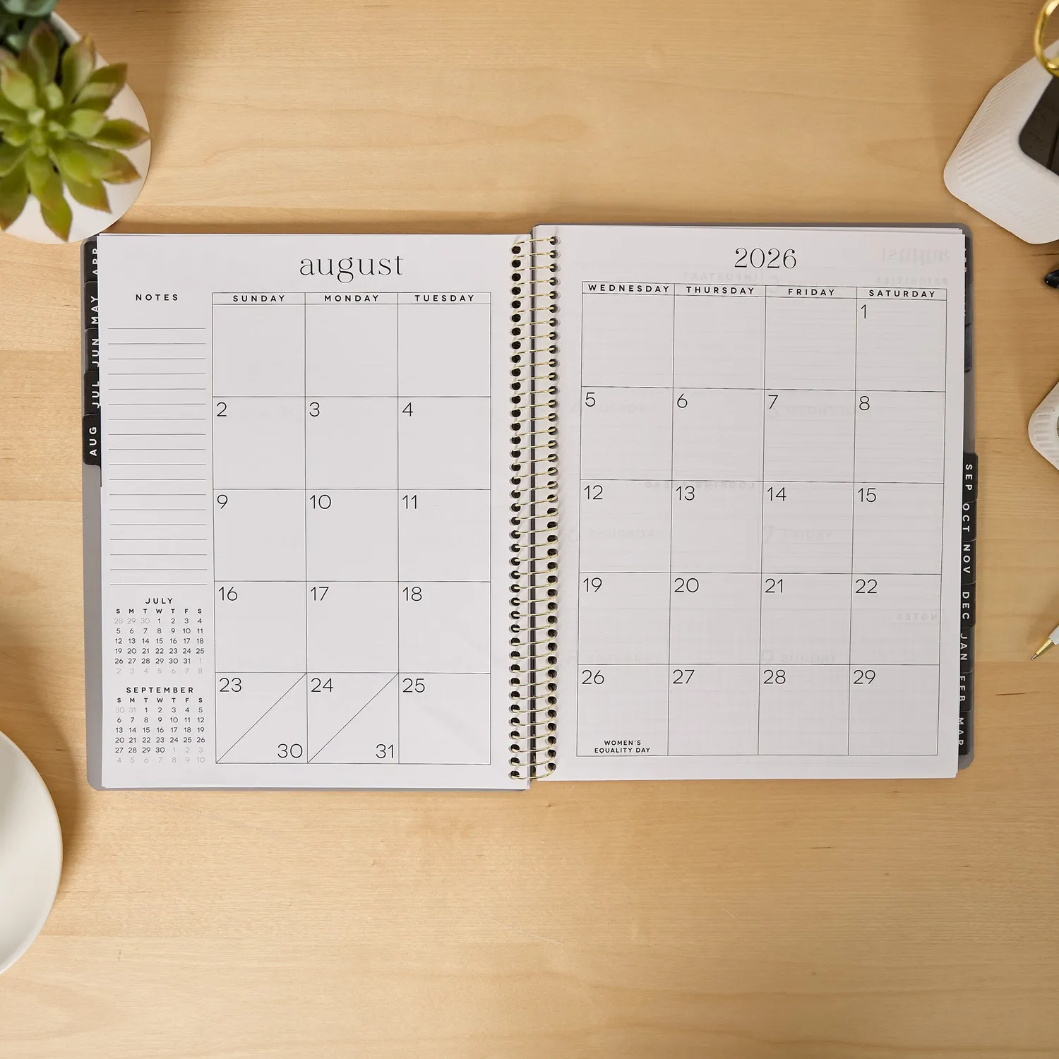 Happy Planner Go Big Onyx agenda spiralé 2026-2027 15 mois