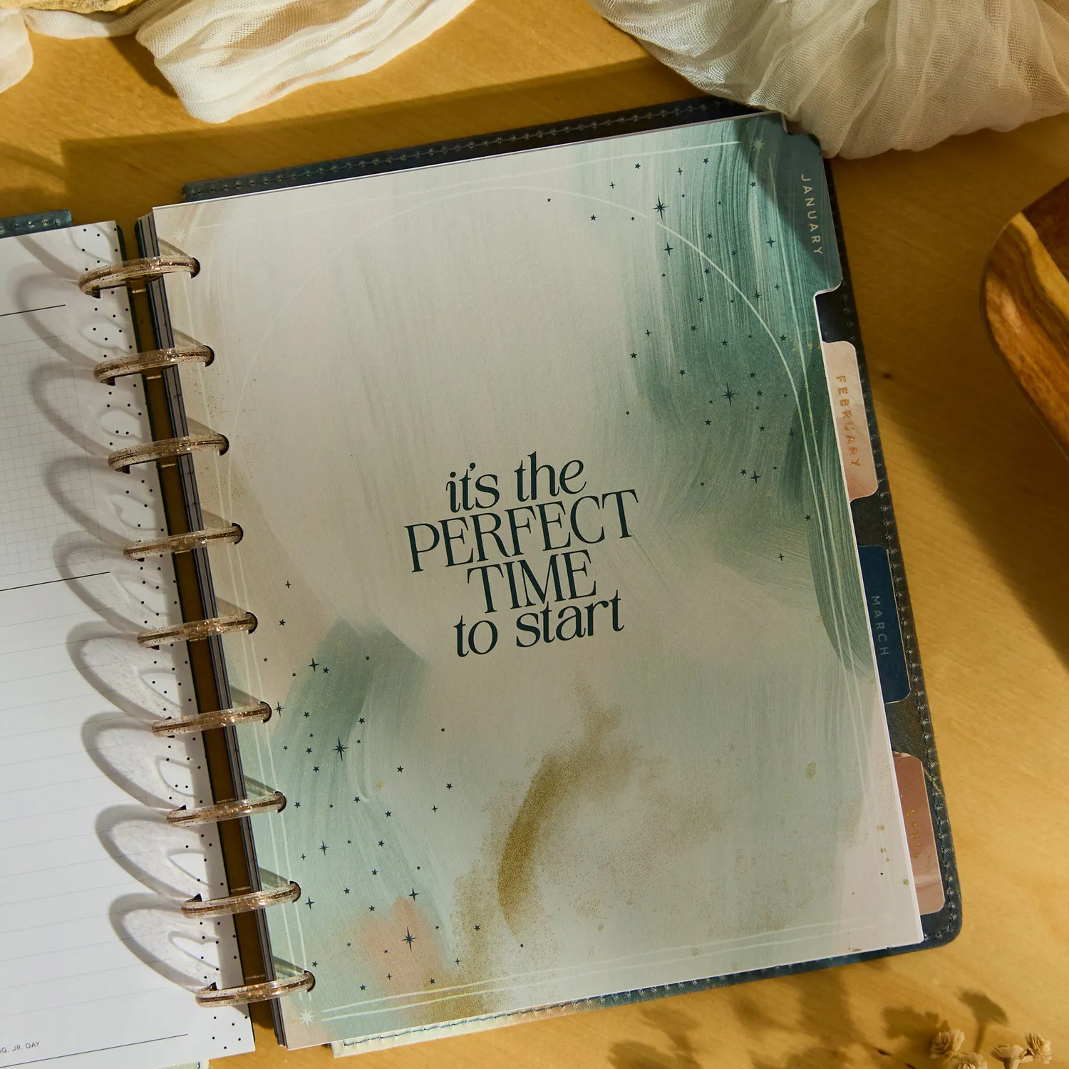 Happy Planner Starlit Glow 2027 agenda Classic vertical
