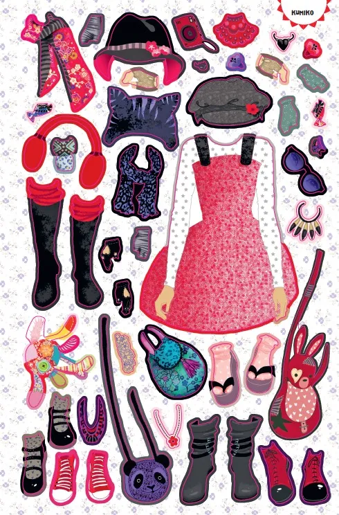 Frigobloc Kinra Girls cahier stylisme stickers 255 dès 6 ans