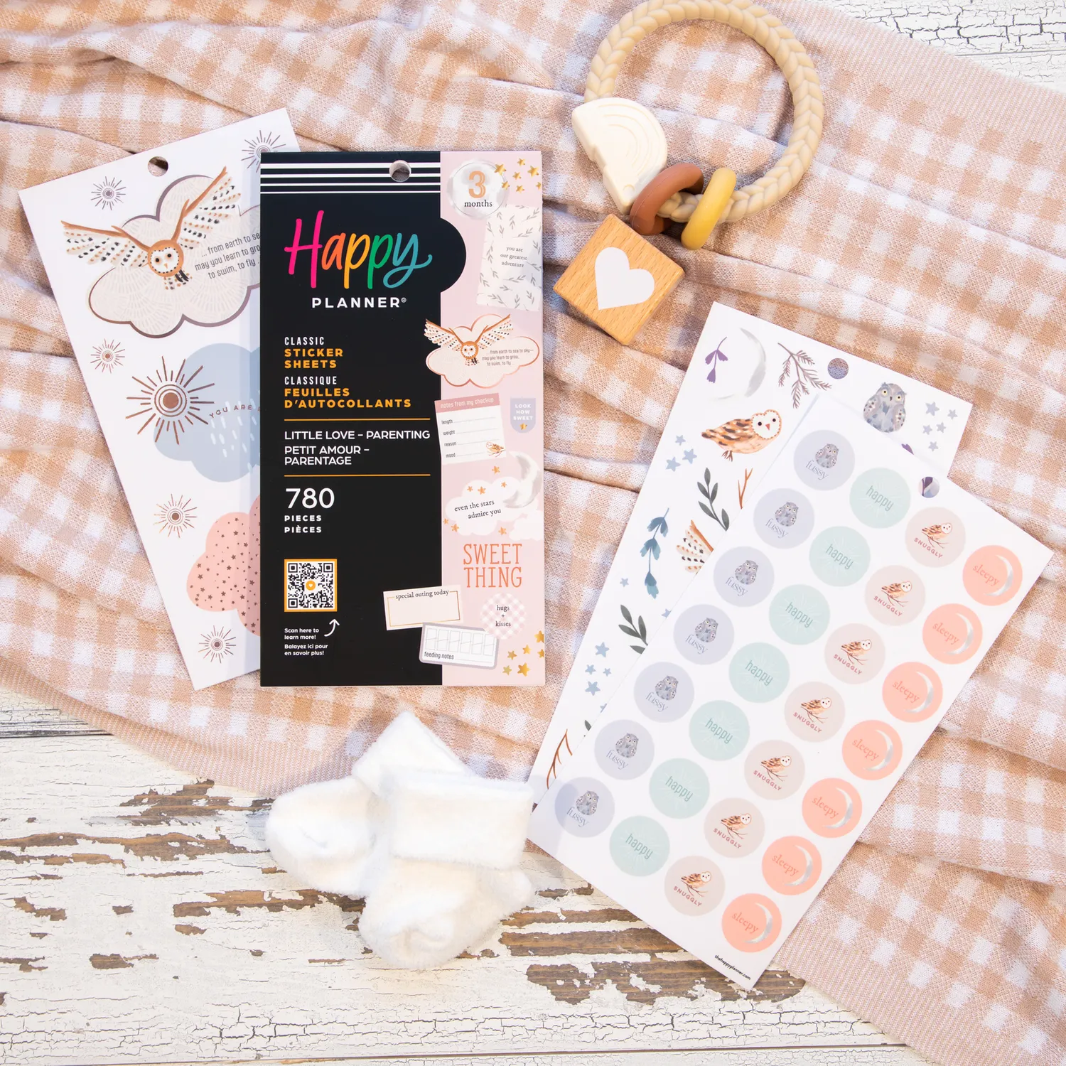 Happy Planner Little Love Baby stickers naissance 780 pièces