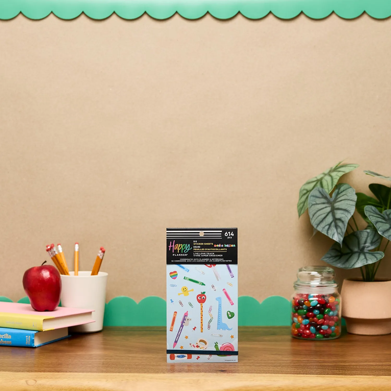 Happy Planner Live Love Teach stickers Big 30 planches classe