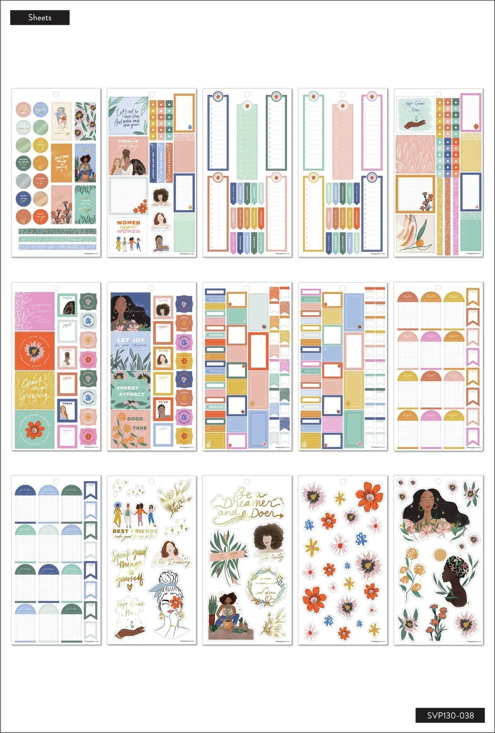Happy Planner Spoonful of Faith stickers mini foi 948