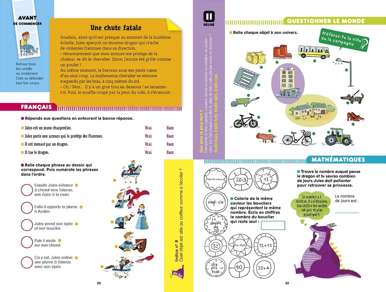 Frigobloc Les Incollables cahier vacances CP-CE1 2018