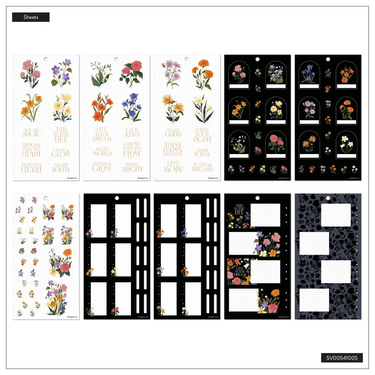 Me & my big ideas Value Pack Dark Garden stickers Classic 511