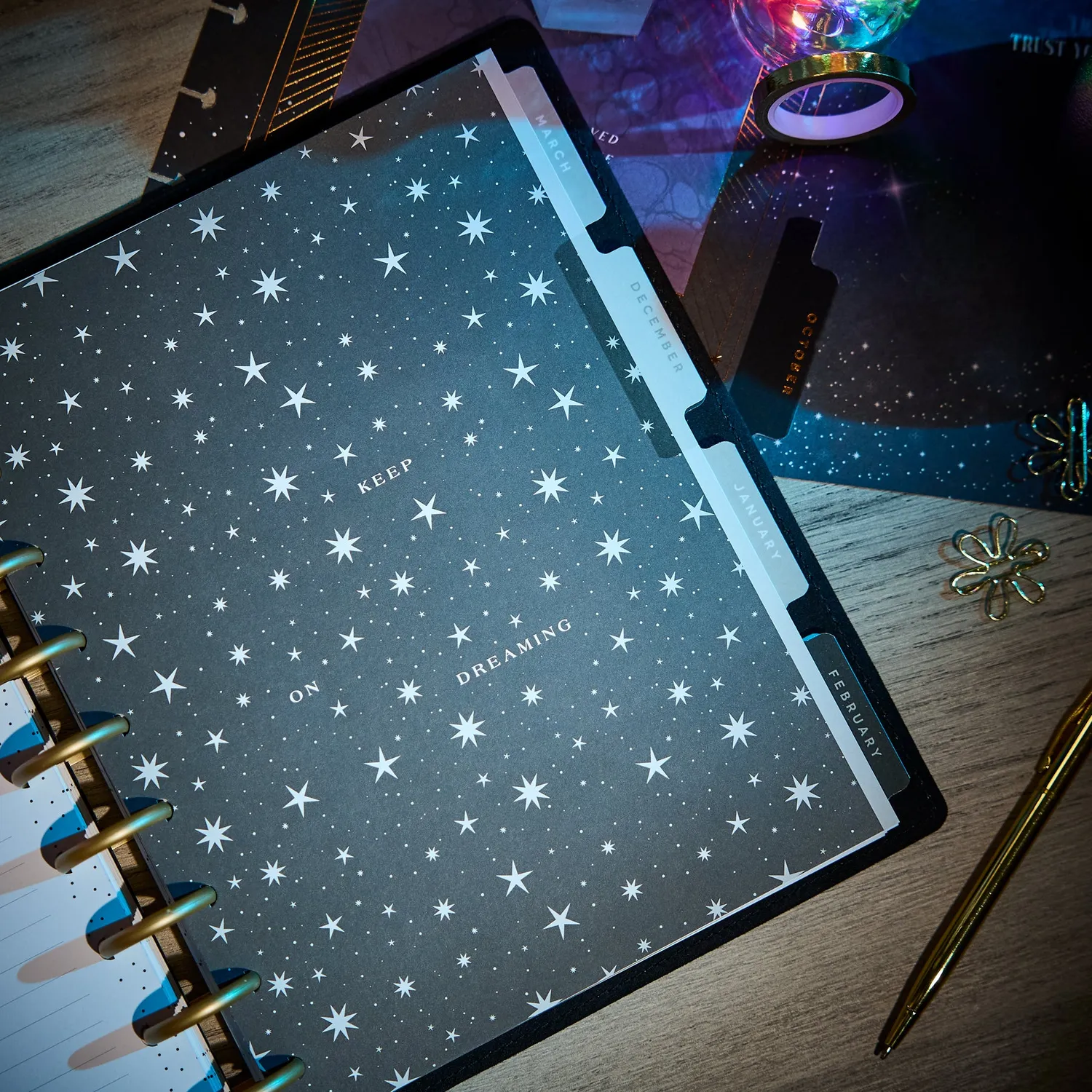 Happy Planner Eternal Stars agenda Classic Dashboard 26-27