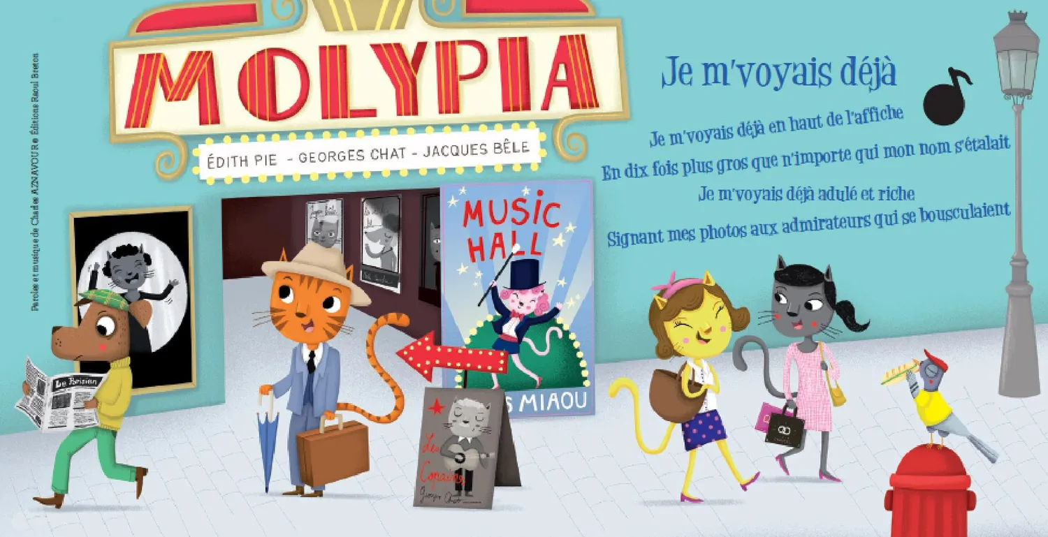 Mon premier Aznavour livre musical bébé 5 chansons