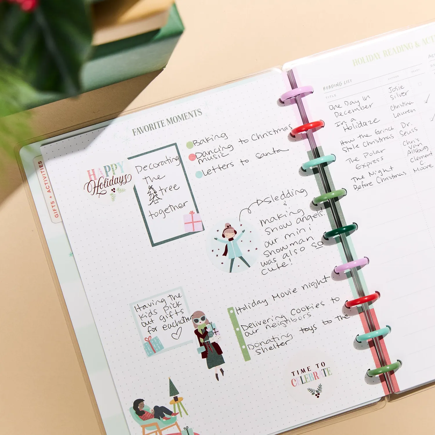 Happy Planner Squad Goals carnet Classic Noël 60 feuilles