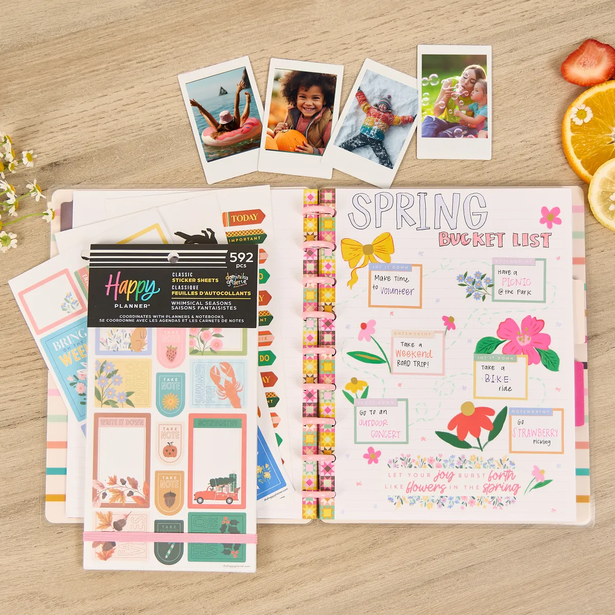 Happy Planner Whimsical Seasons autocollants Classic x592 saisons