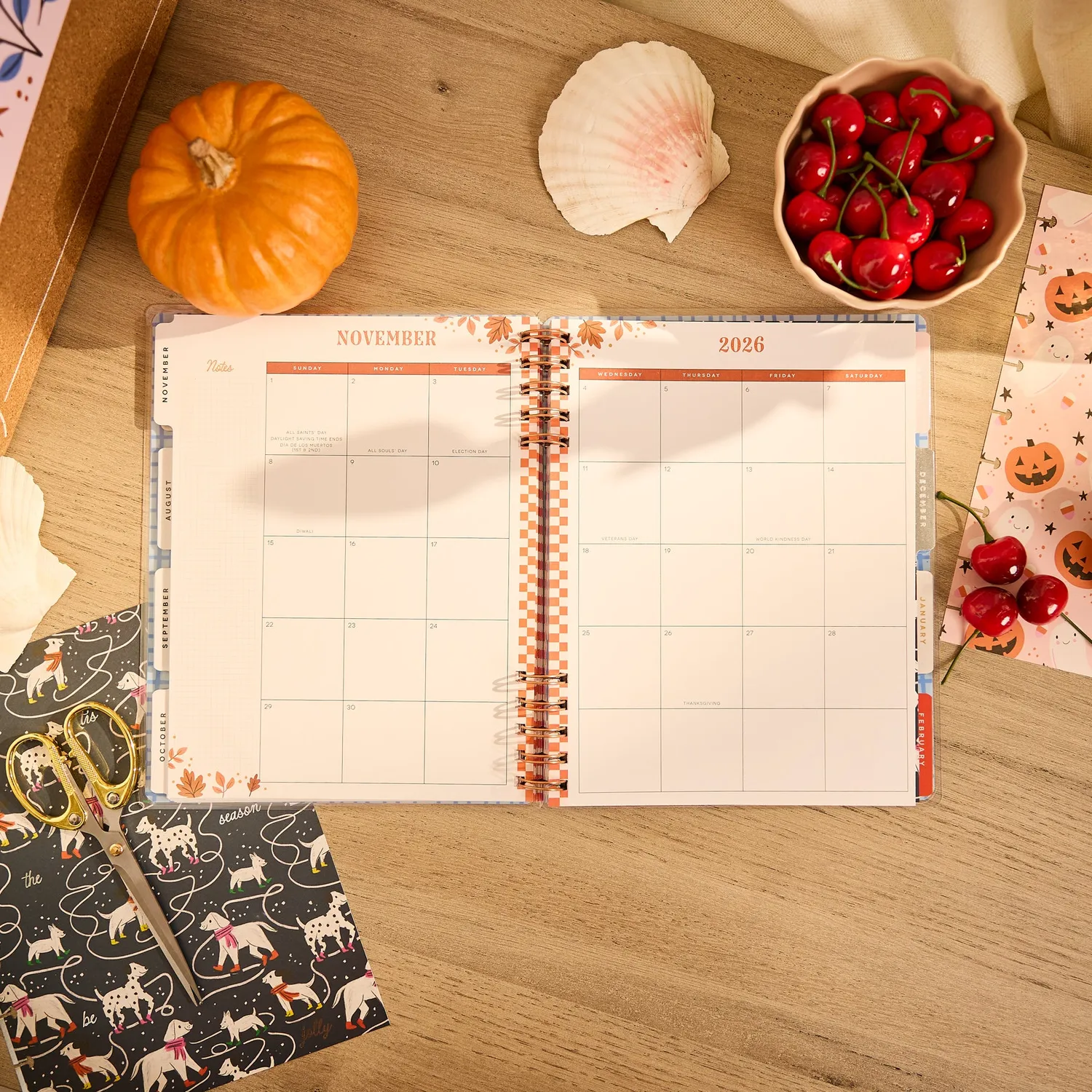 Happy Planner A Festive Year Classic agenda spiral dashboard 12 mois