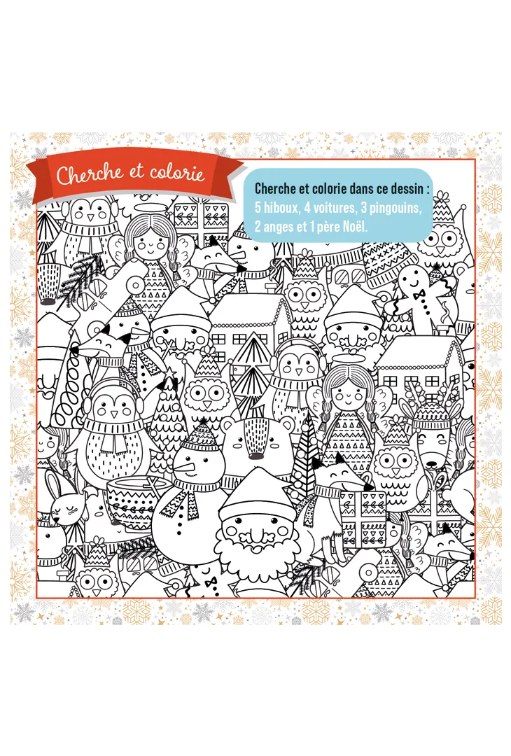 Frigobloc Joyeux Noël jeux à gratter pochette 50 jeux