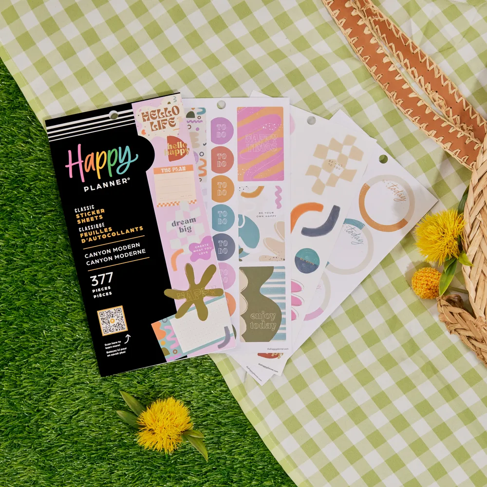 Happy Planner Canyon Modern Value Pack stickers 377 mats